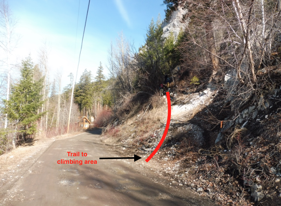 Image C: Trailhead to Mt. Pope Climbs