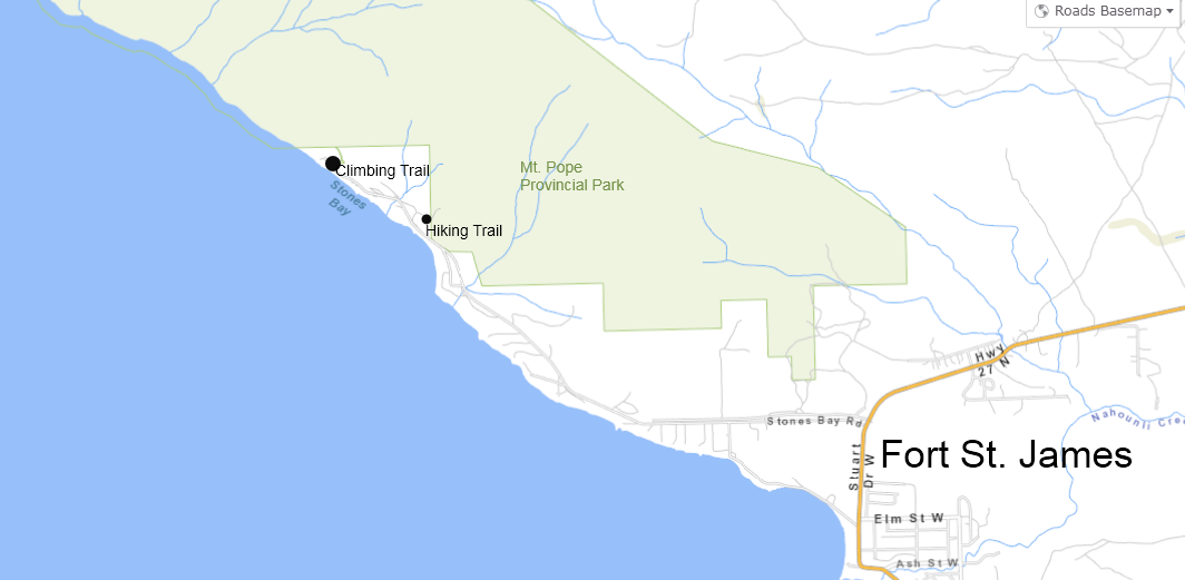 Fort St. James Local Map